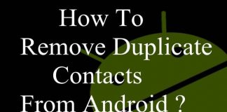 Remove Duplicate Contacts from Android