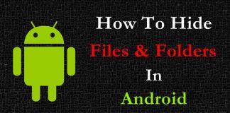 How To Hide Folder & Files In Android Without any App