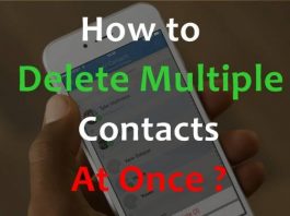 How to Delete Multiple contacts at Once in iPhone