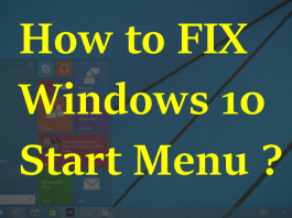 How to Solve Windows 10 Start Menu Button Not Working ?