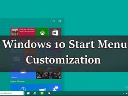 Customize Start Menu in Windows 10
