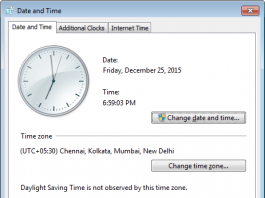 How to change Internet time server settings in Windows 10