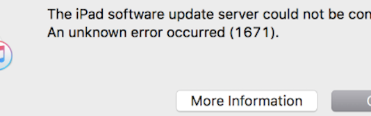 How to Fix the iPhone Error 1671 in iTunes ?