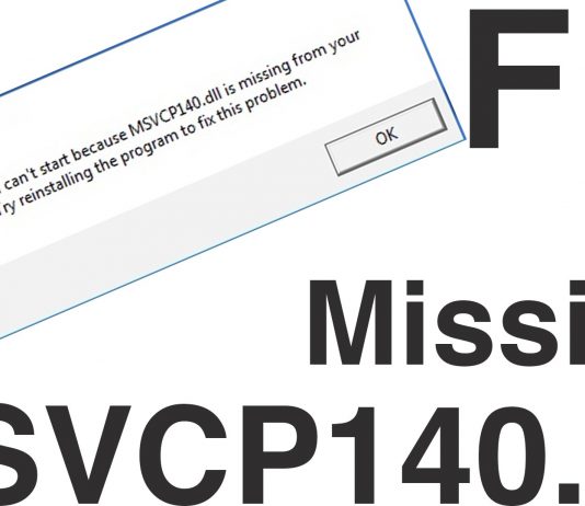 How to Fix MSVCP140.dll Missing Error ? [Best Solution]