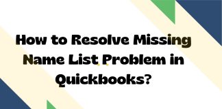 How to Resolve Missing Name List Problem in Quickbooks